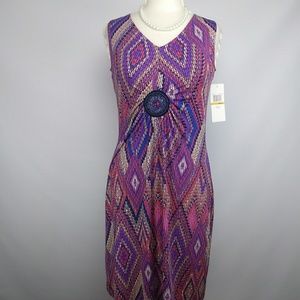 NWT Nina Leonard Sleeveless Sheath Dress.Sm.C100